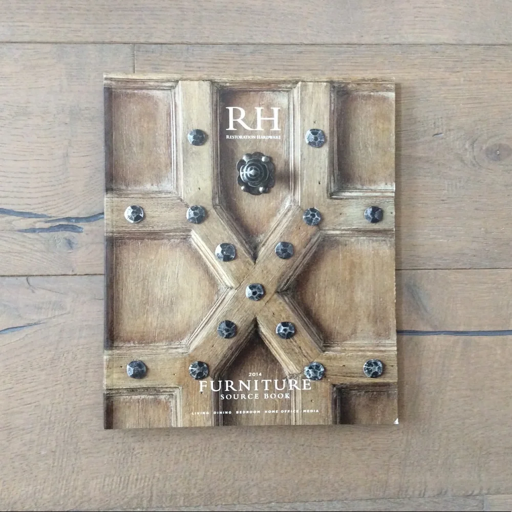 RH restoration hardware catalog table look book